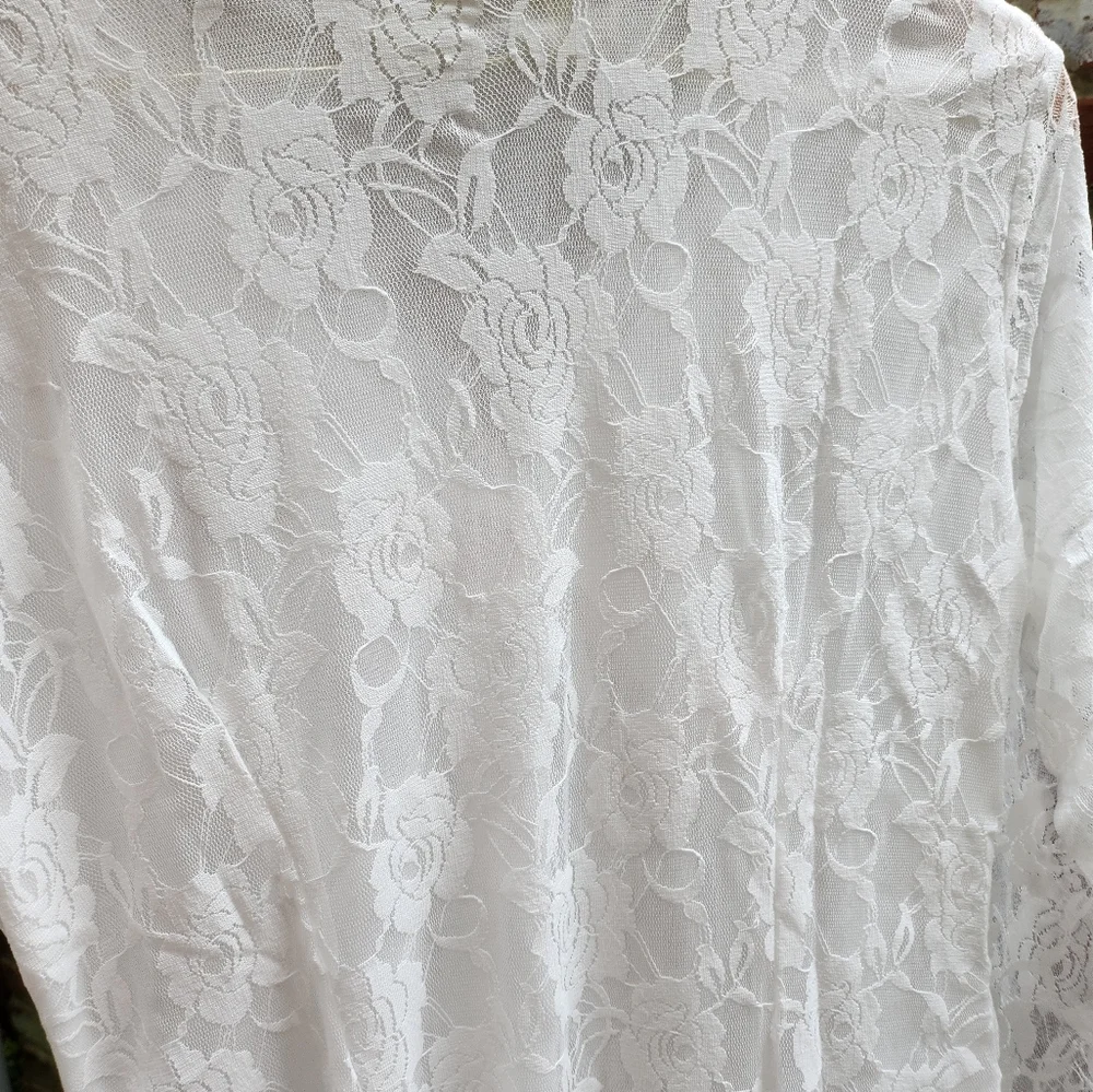 Lace dress. Long sleeve. Short. - Picture 7 of 13